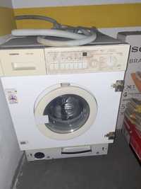 Máquina siemens de lavar e secar de encastre