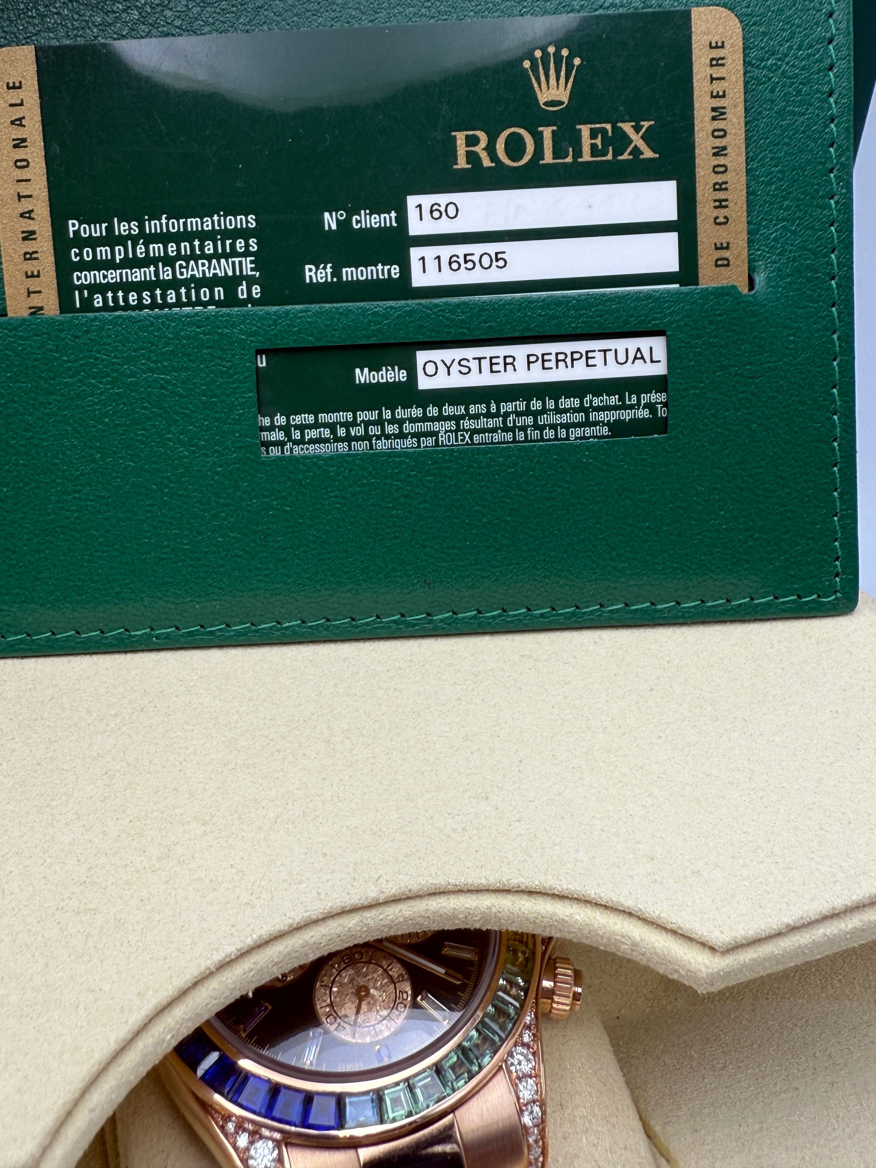 Rolex Daytona rainbow custom full set re.116505