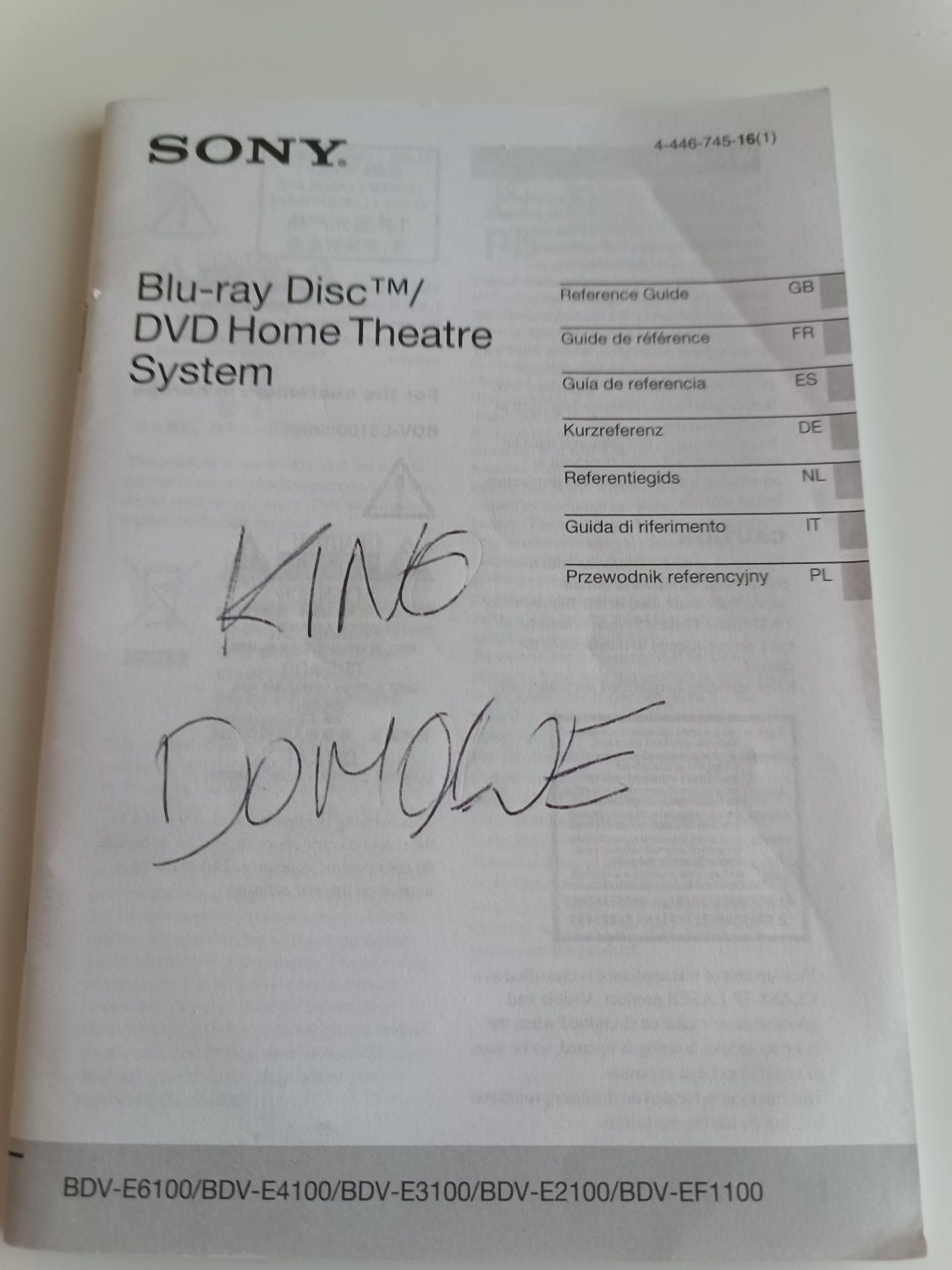 Kino domowe Sony BDV-E6100