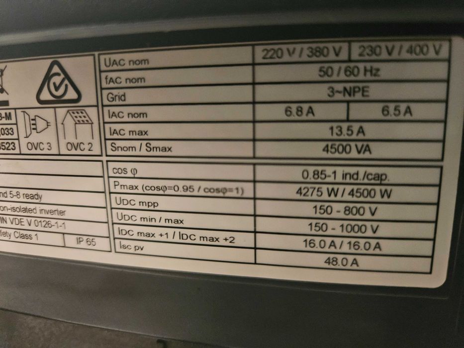 Falownik Fronius 4,5kv