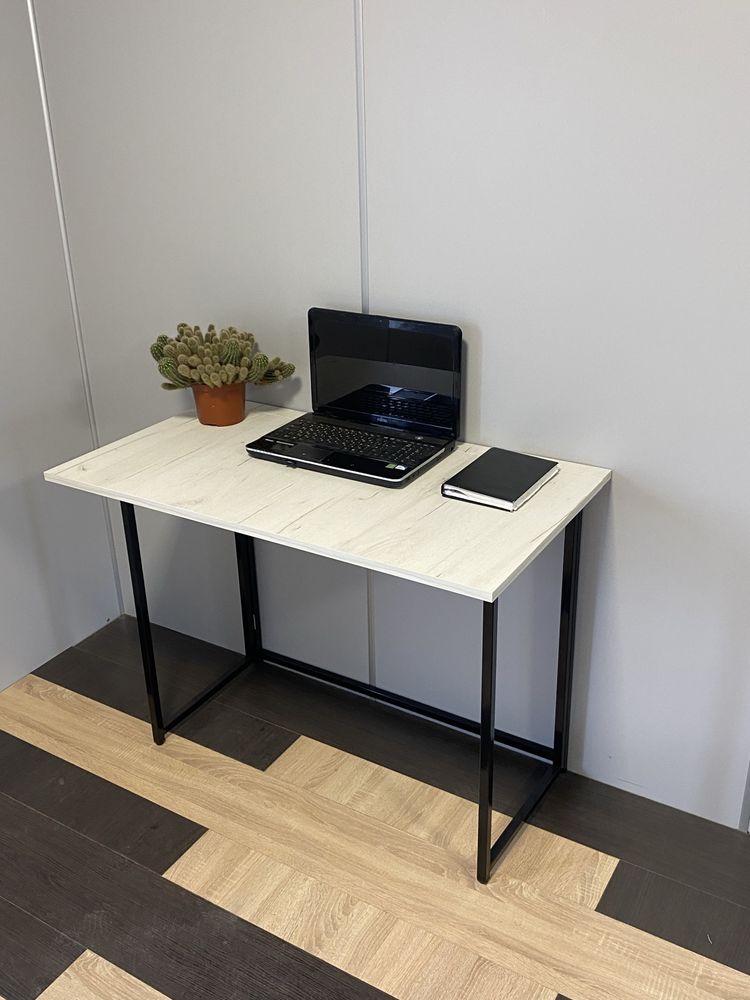 Стіл розкладний, компактний столик, офісний стіл , робочий стіл, білий