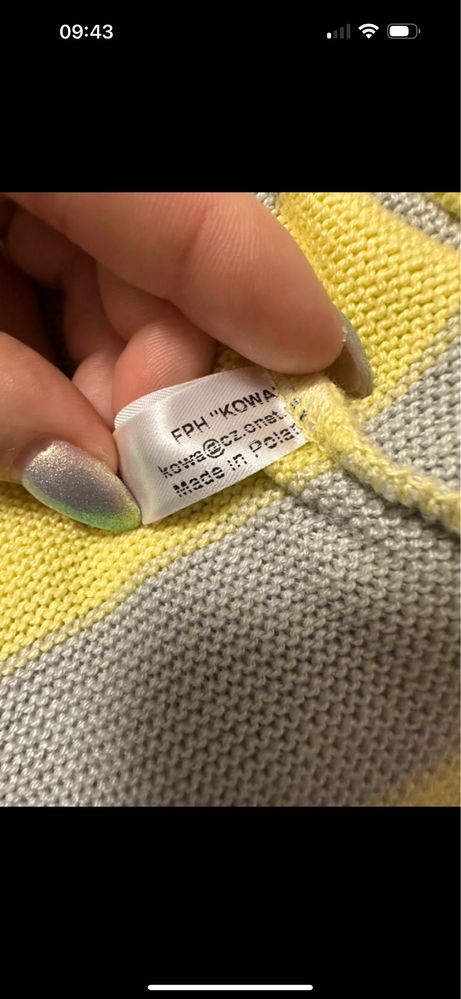 Sweter w paski rękaw 3/4 S/M