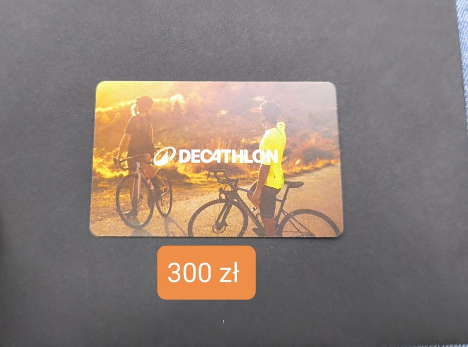 Bon voucher Decathlon 300zl nowy karta podarunkowa