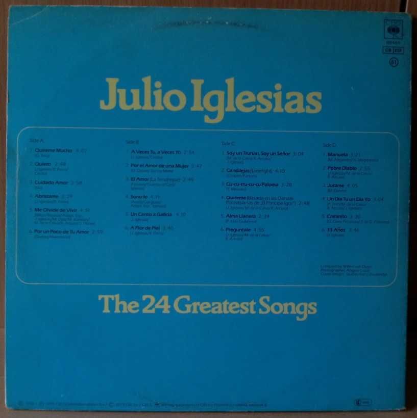 Julio Iglesias-The 24 Greatest Songs Winyl 2Lp.