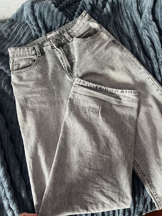 Джинси сірі, кльош, широкі