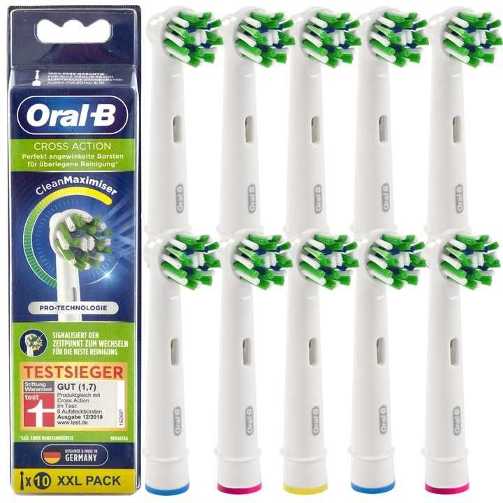 Oral-B końcówki do szczoteczki elektrycznej CrossAction 10szt.