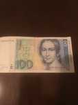 Nota de 100 mark de 1989 em bom estado