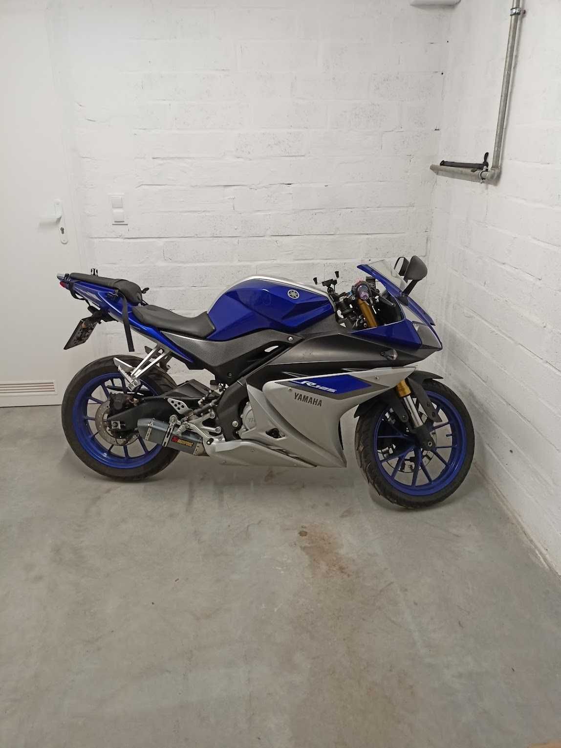 Yamaha YZF-R125 BLUE 2016 • Tłumik Akrapović •  Przegląd + OC 07.2026