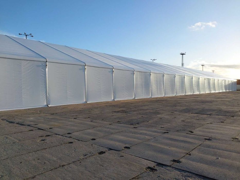 Używana hala magazynowa 25x60x5m z plandeki