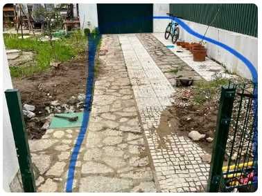 Pedras e ladrilhos Alerta por materiais de construção