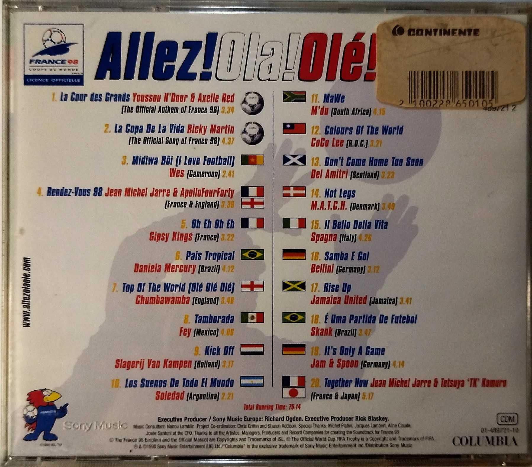 Allez! Ola! Olá! - Mundial '98 - 1 CD