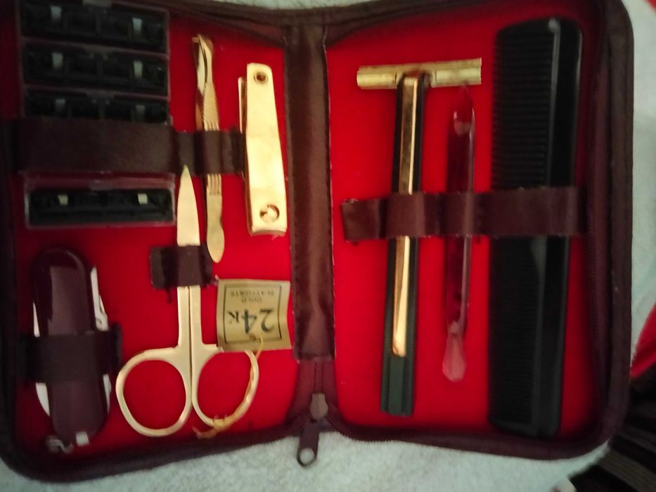 Вінтажний манікюрний набір  24 к  GOLD PLATED