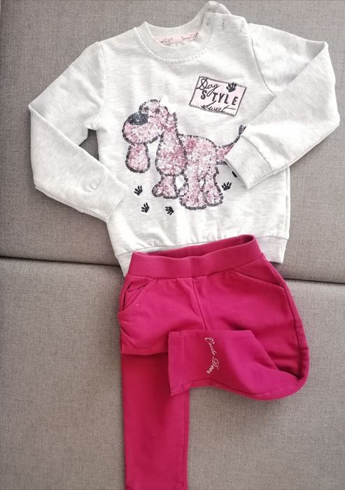 Dres z różowym pieskiem Breeze, r. 86