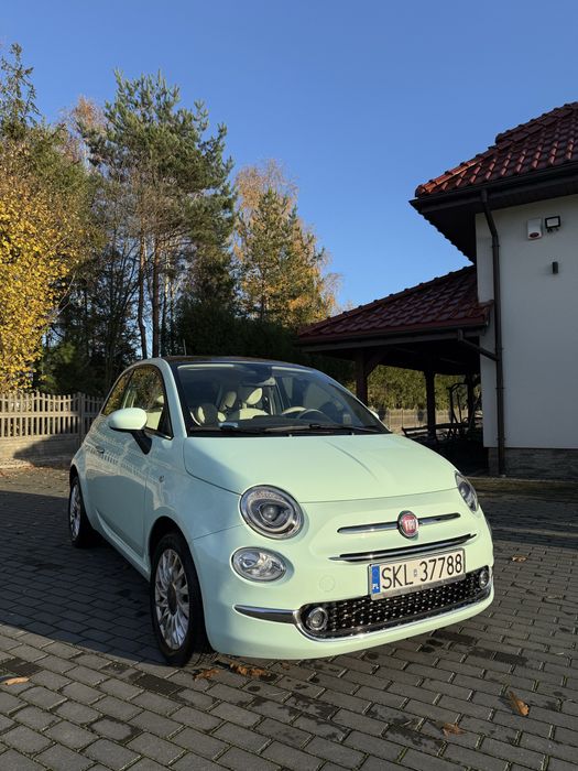 Fiat 500 1,2Pop 2018r, ASO, przebieg:32 000 km, dach panoramiczny