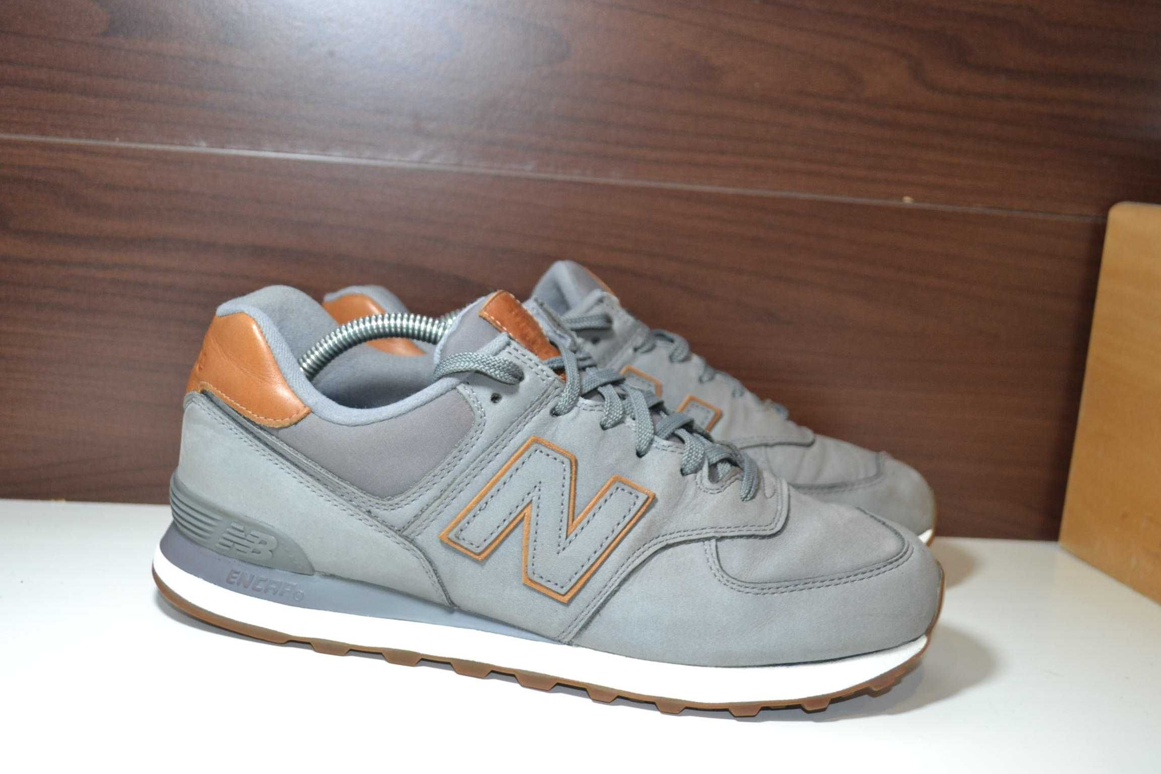 nb new balance 574 кроссовки 44.5-45р кожаные оригинал