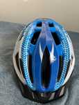 Kask niebieski 49-54cm z oświetleniem tylnym
