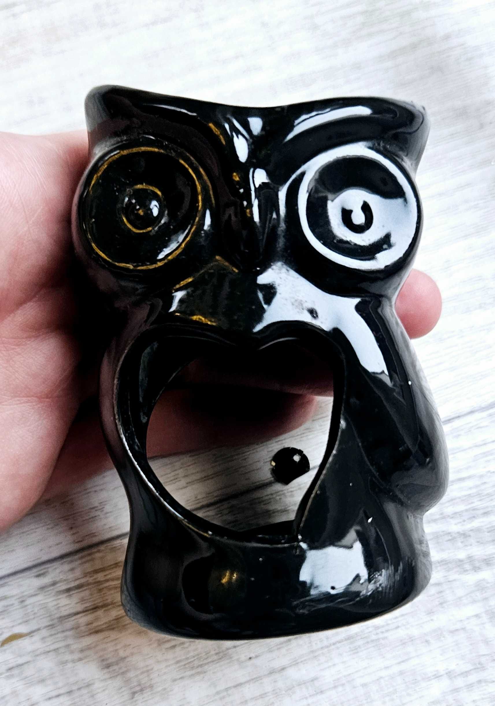 Kominek na wosk i podgrzewacz w ksztalcie sowy