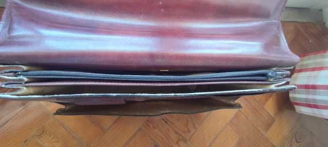 Pasta Vintage de Médico / Documentos em Cabedal