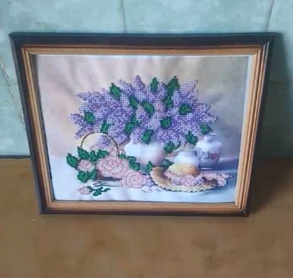 Картины из бисера, картины вышитые крестиком