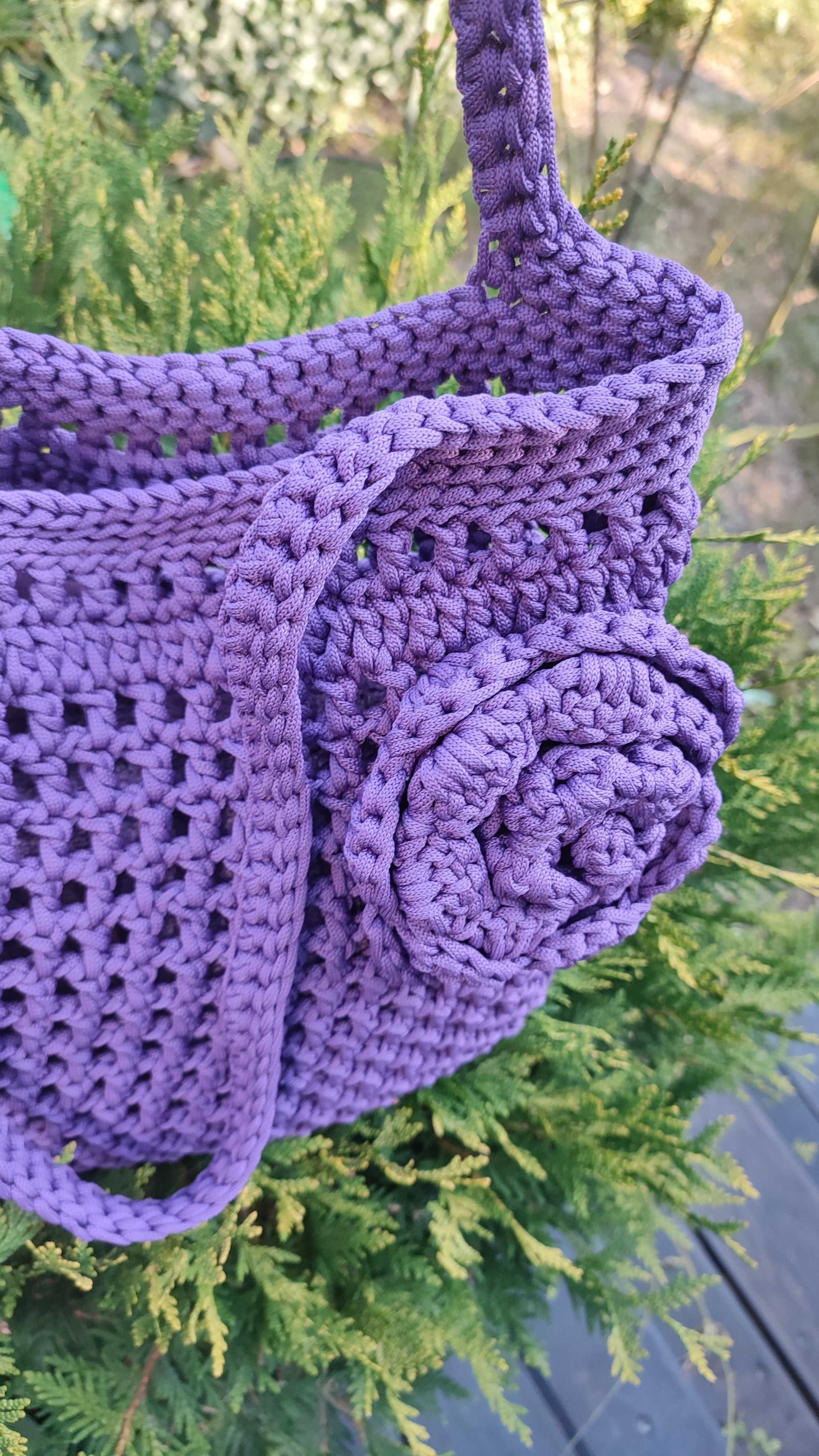 Torebka ze sznurka handmade