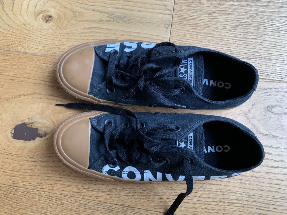 Czarne Trampki Converse 36 dł.wkł 23 BDB NOWE