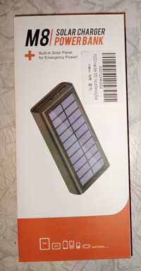 Повер банк Solar Charger 30000 мАч., фонарик, солнечная зарядка.