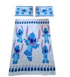 Zestaw Pościel 140x200cm 2 Poszewki na Poduszki 50x75cm Lilo i Stitch