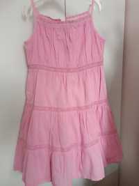 Sukienka letnia dziewczynka różowa vintage r.116/122 Cherokee