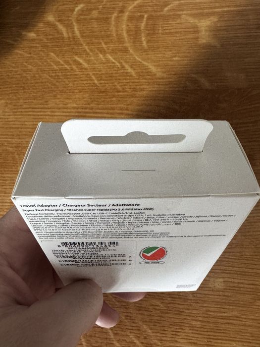 Зарядний пристрій Samsung 45W ( комплект адаптер+кабель) Оригінал