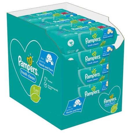 Fresh&Clean 1200 SZT Pampers chusteczki nawilżane dla niemowląt