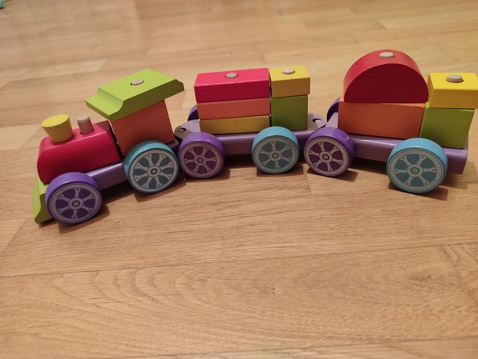 Дерев'яний поїзд Cubica,Topbright "Погодуй пташку