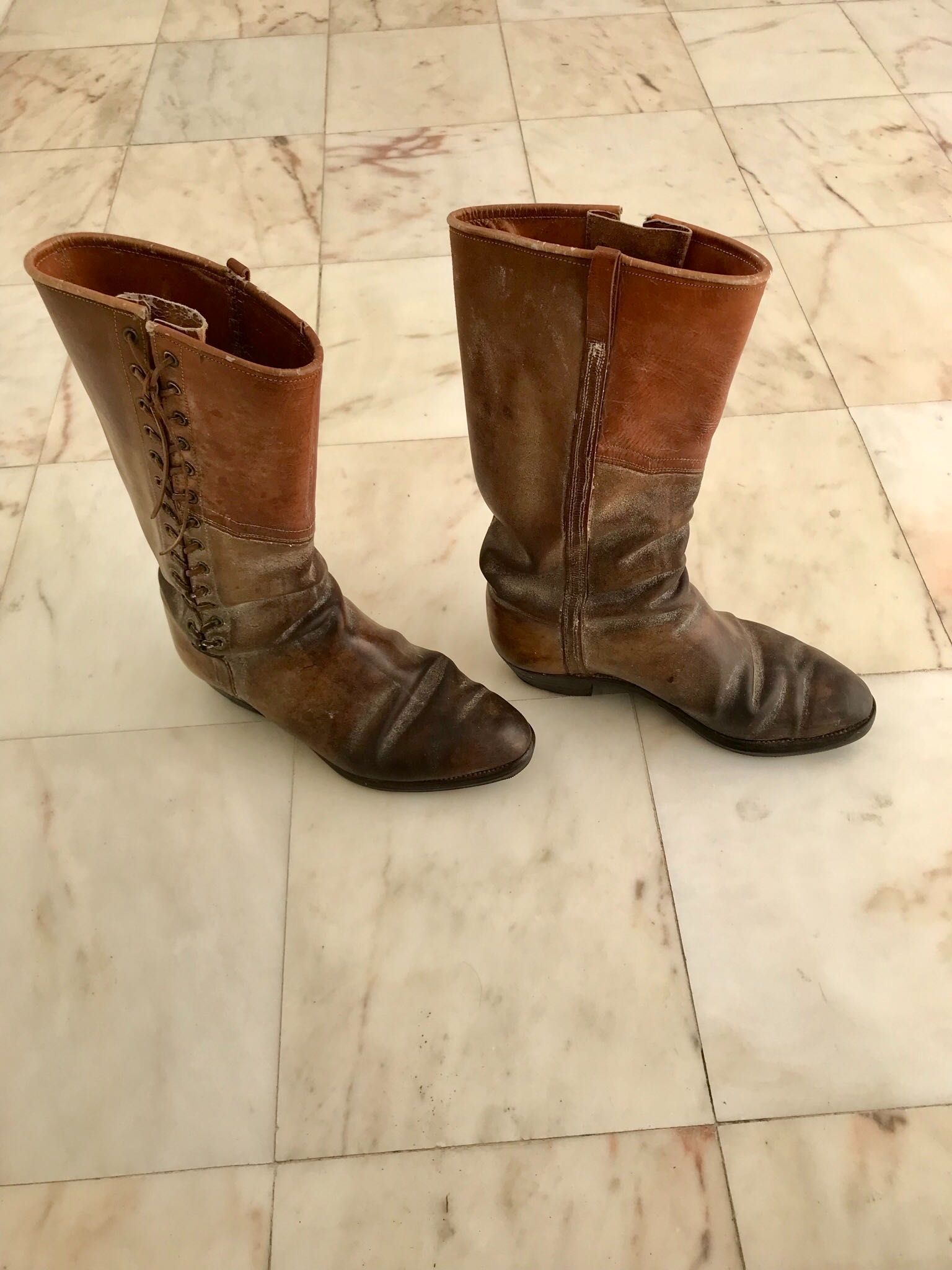 Botas em pele de vitela - baixa de preço