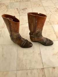 Botas em pele de vitela - baixa de preço