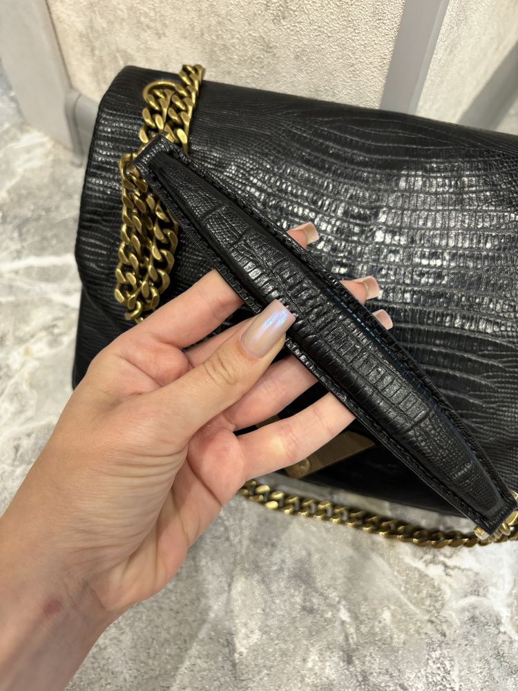 Сумка кросбоді The Kooples оригінал теляча шкіра чорна