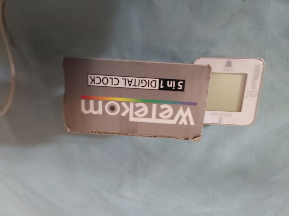 WETECOM 5w1  super zestaw zegar kalendarz termometr stoper budzik