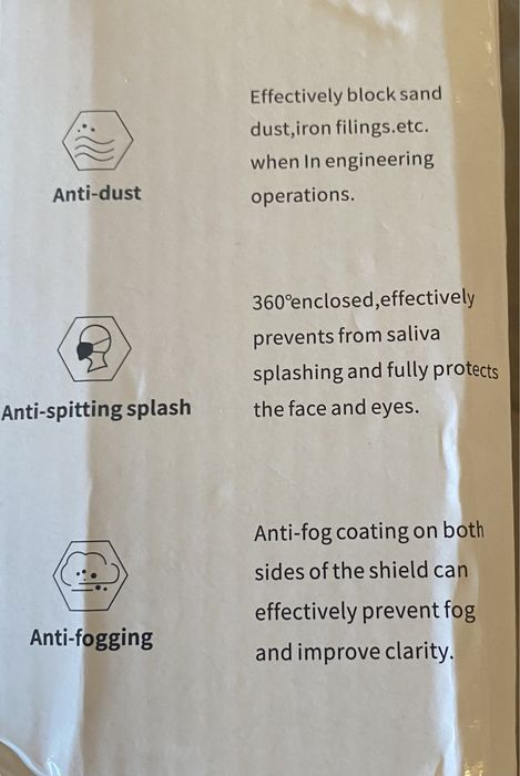 Oculos-viseira de proteção