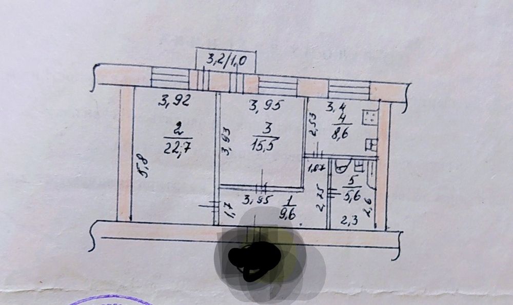 Продаж 2-кімнатної на Адміральській
