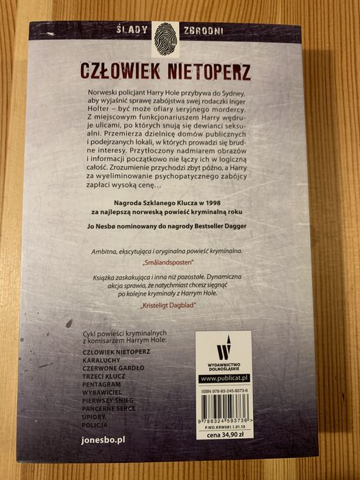 Jo Nesbo „Człowiek Nietoperz”