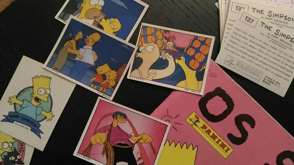 Caderneta Panini Simpsons - 1991