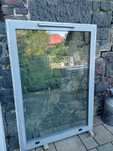 Używane okno aluminiowe 140x100 szare