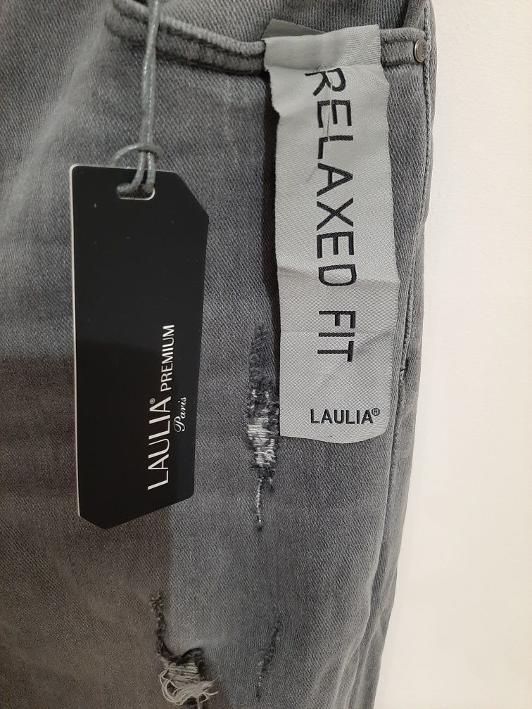 Jeansy szare Laulia Premium M nowe z metką okazja