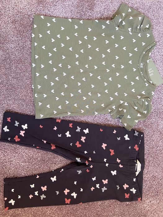 Футболка лосины новые Н&М 98-104см 3-4 года