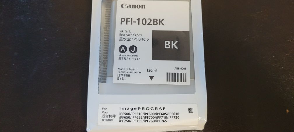 Tusz Canon PFI-102BK