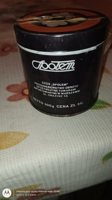 Puszka herbaty fabrycznie zapakowana unikat