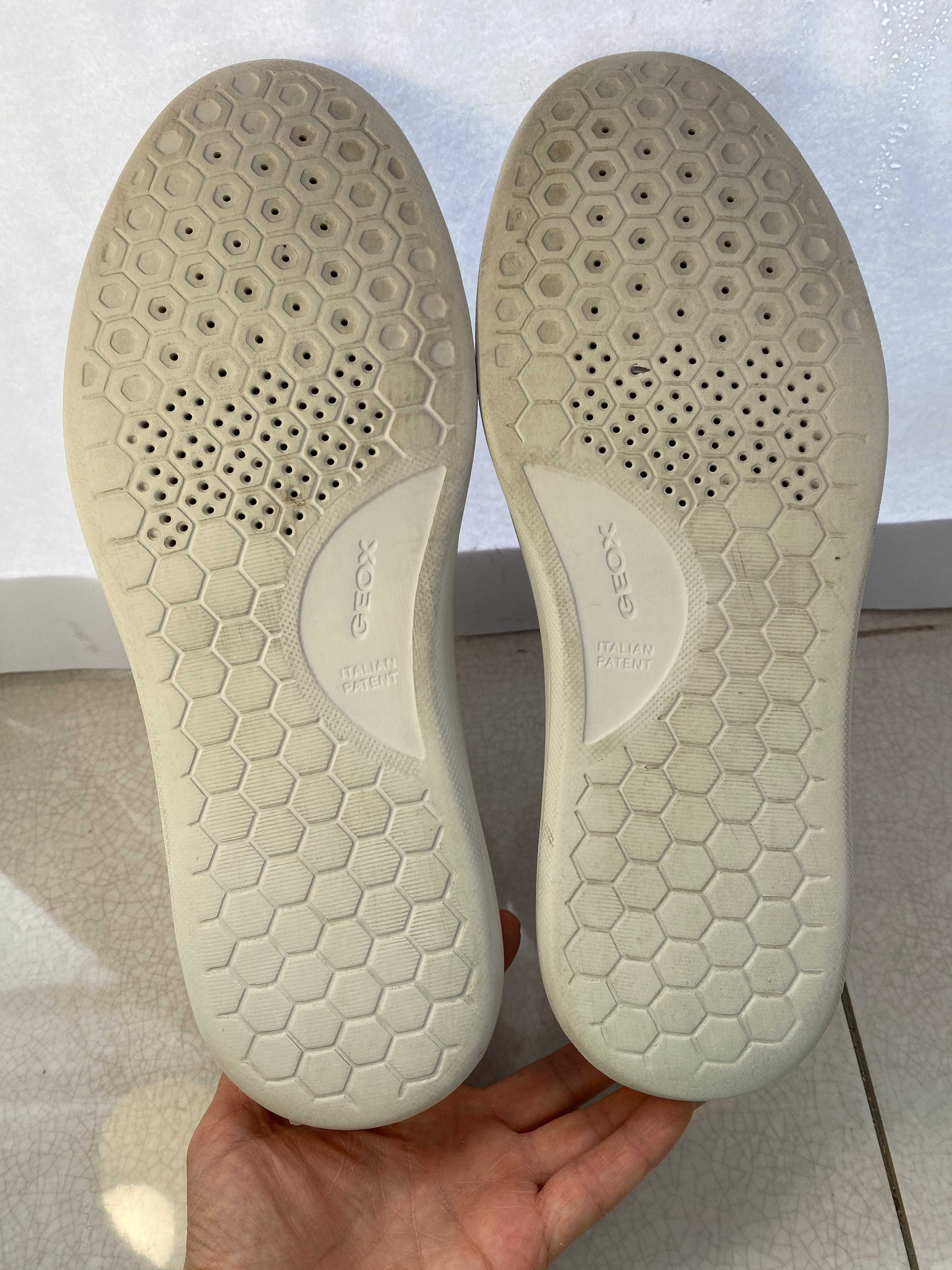 geox respira кожаные мужские кроссовки 43 р 27,5 см оригинал