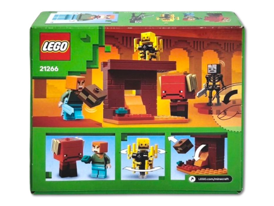 Klocki LEGO Minecraft Bitwa na moście Netheru 21266