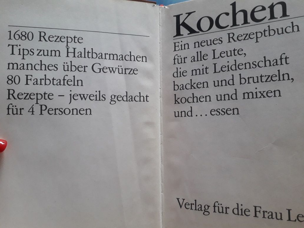 Продам книгу рецептов кулинарии на немецком языке 1680 блюд.