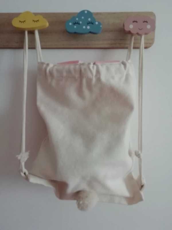 Saco de pano coelho bunny / sacola / mochila para criança