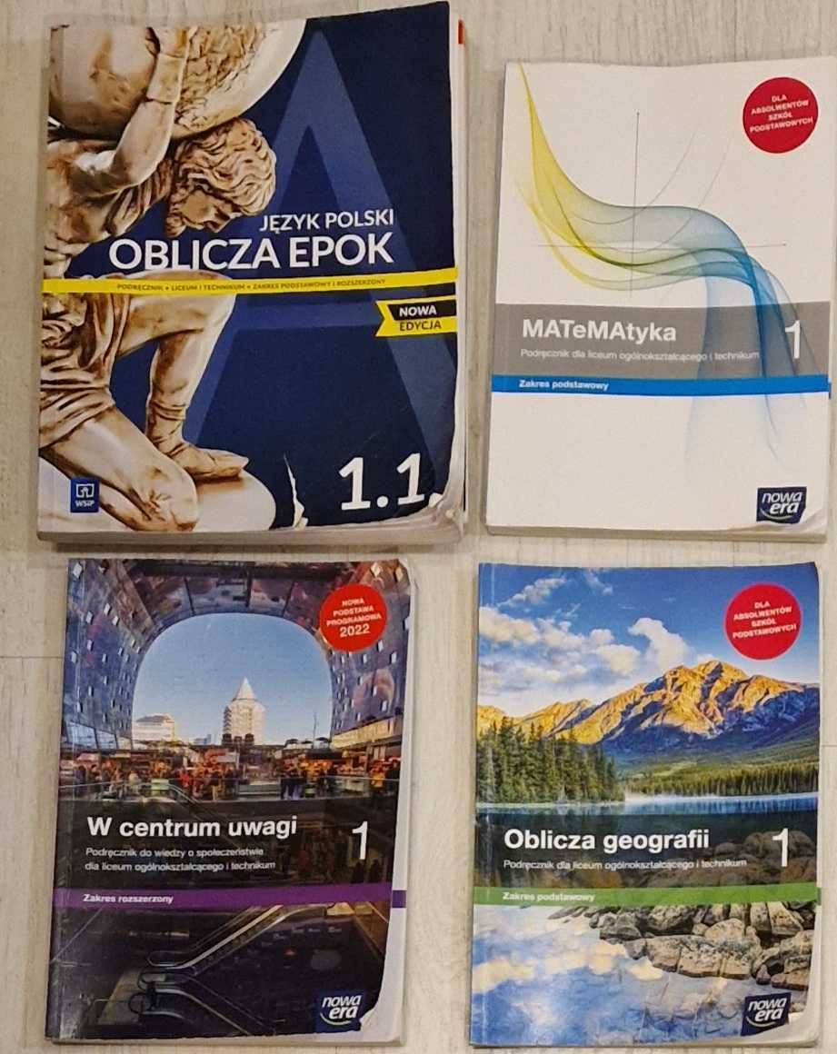 podręczniki do klasy 1 liceum/technikum