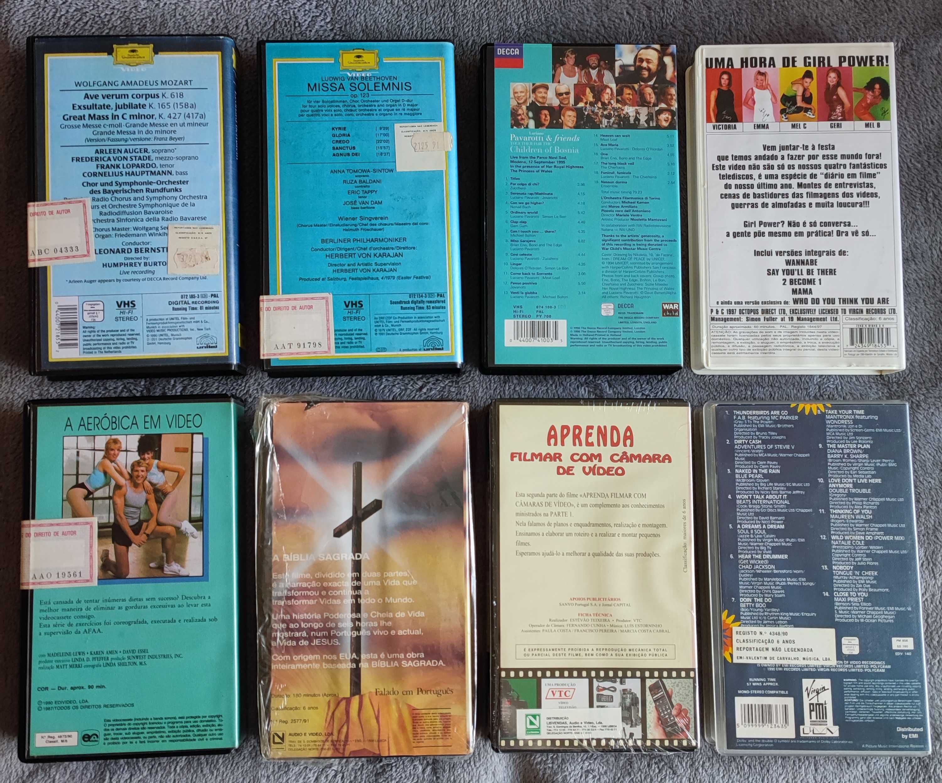CASSETES VHS – Seladas e Celofanadas / NOVAS